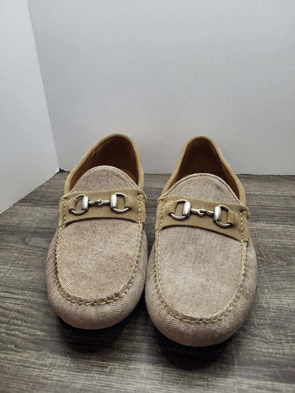 Allen Edmonds Sebastian Bit Driving Loafers Shoe Mens Size 13 D Bone New